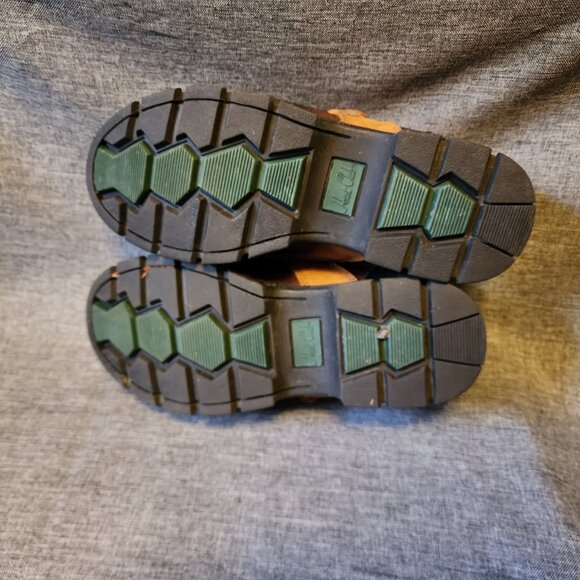 Men's Size 8.5M Vintage Hunt Club Tan Leather Low Top Lace Up/Buckle Duck Boots - Picture 6 of 9